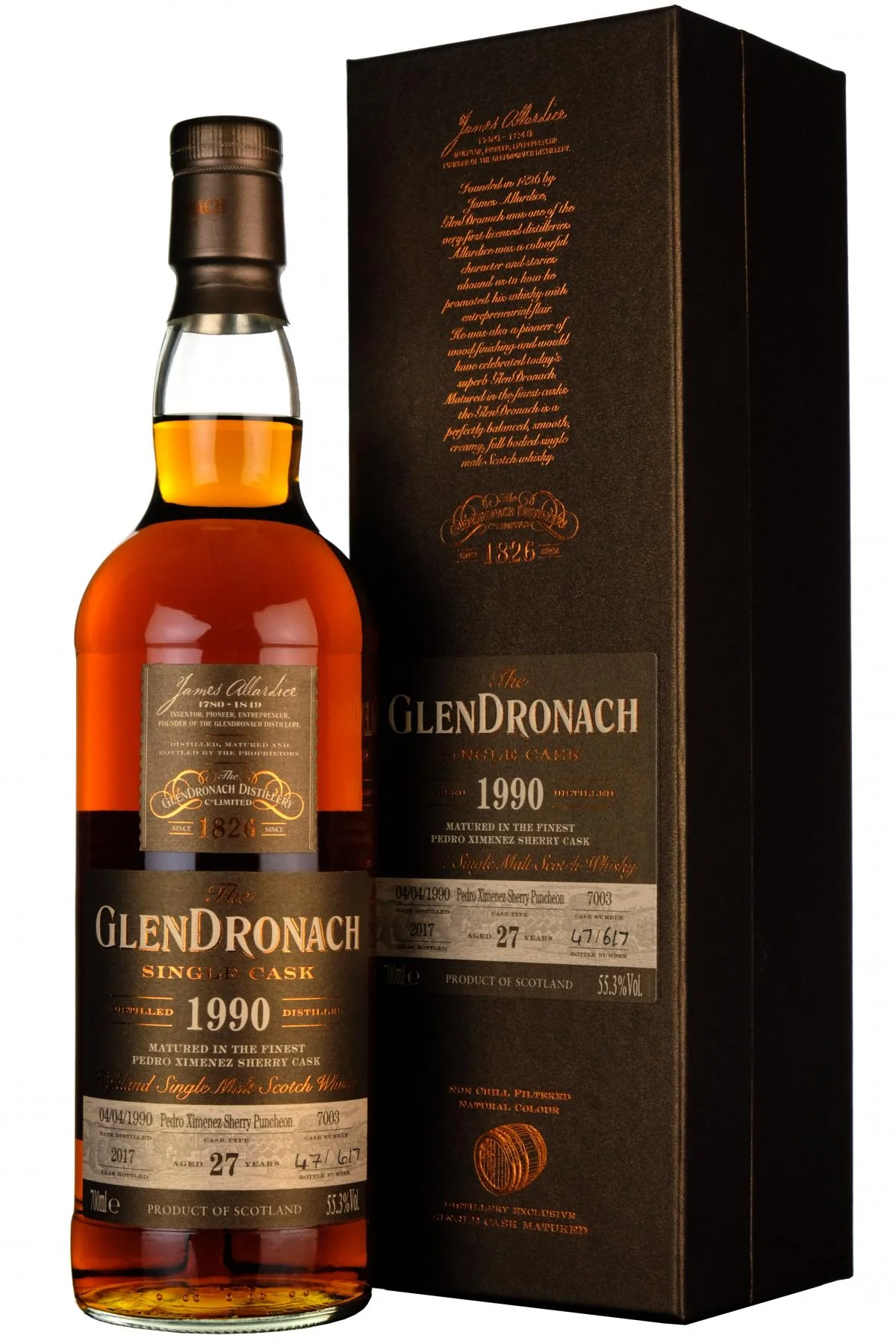 Glendronach 1990-2017 | 27 Year Old | Single Cask 7003 | Batch 16