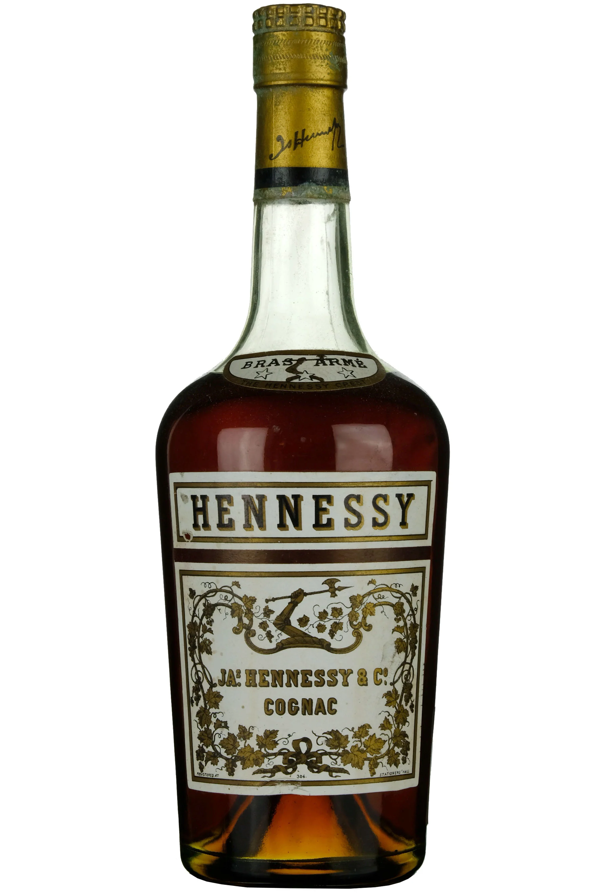 Hennessy Bras Armé 3 Star Cognac 1960s - Image 2