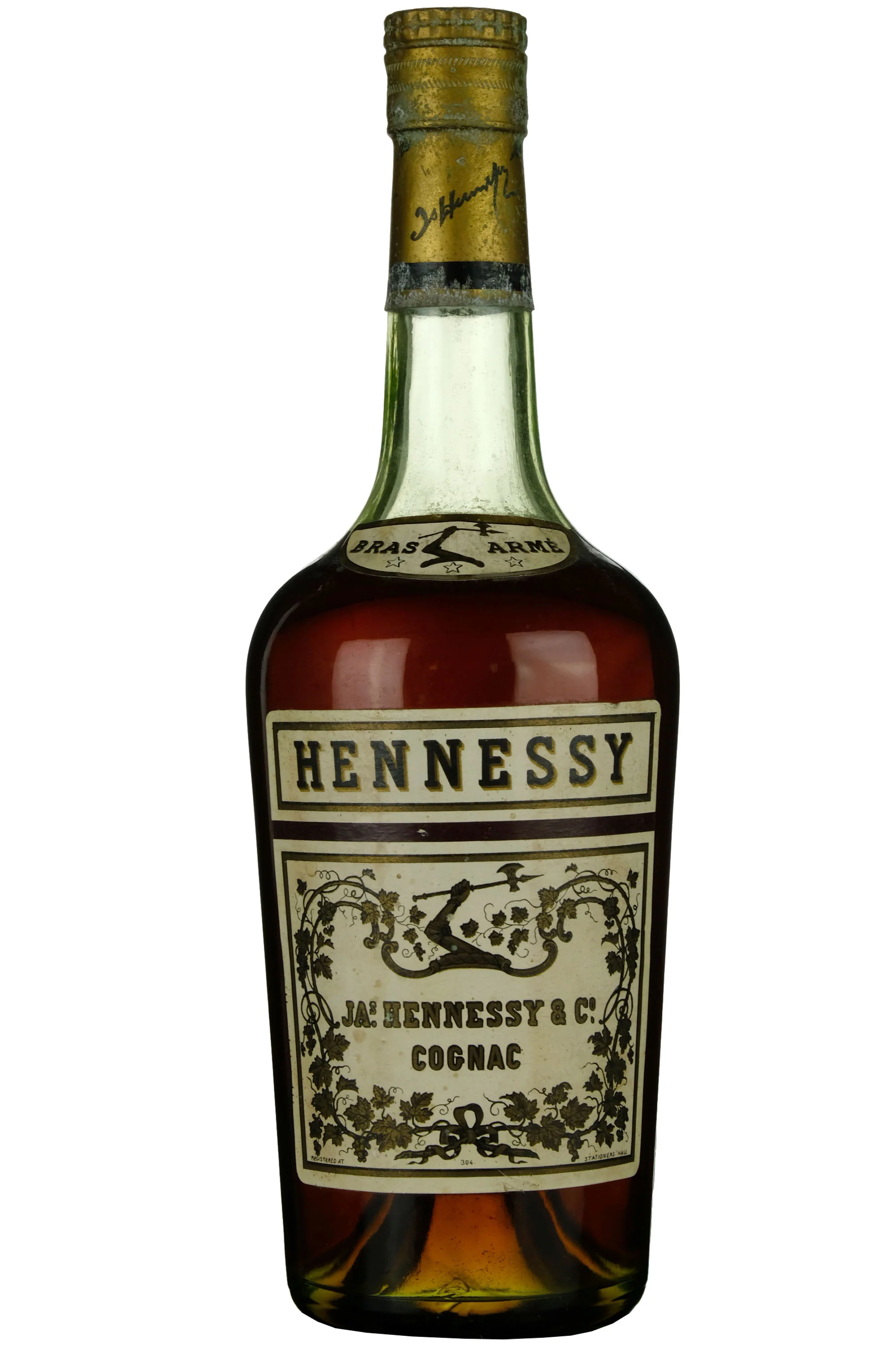 Hennessy Bras Armé 3 Star Cognac 1960s - Image 3