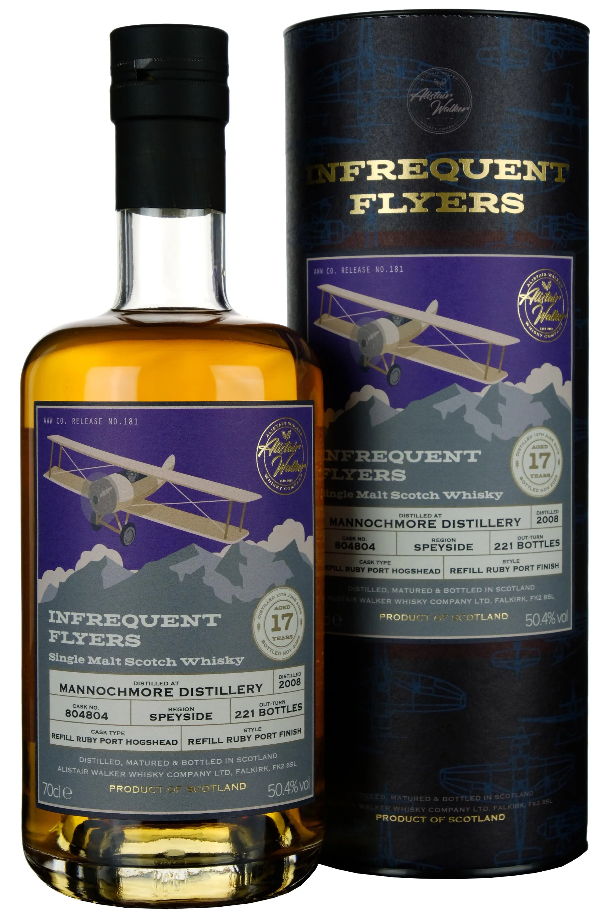 Mannochmore 2008-2025 | 17 Year Old Infrequent Flyers Single Cask 804804